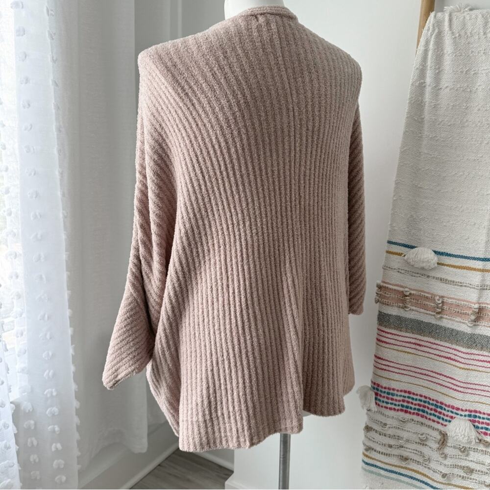 Barefoot Dreams CozyChic Lite Dusty Rose Pink Dolman Sleeves Shrug Cardigan 3X - Picture 4 of 8